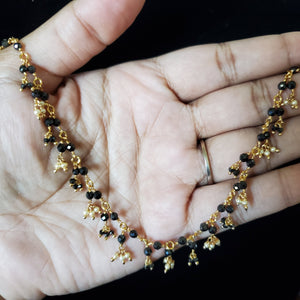 PREORDER Delicate Hand Made Black Bead Chain