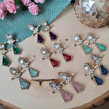 Load image into Gallery viewer, Polki Designer Earrings