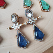 Load image into Gallery viewer, Polki Designer Earrings