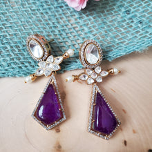Load image into Gallery viewer, Polki Designer Earrings