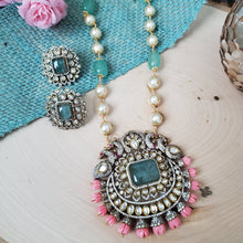 Load image into Gallery viewer, PREORDER Beads Heavy Polki Pendant Maala Set