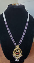 Load image into Gallery viewer, Akira Purple Polki Long Maala Set