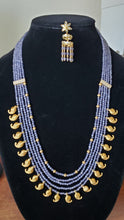 Load image into Gallery viewer, Purple Beads Long Maala Set