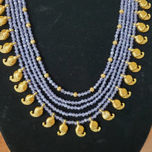 Load image into Gallery viewer, Purple Beads Long Maala Set
