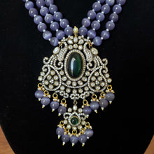 Load image into Gallery viewer, Gautami Purple-Pearl Long Maala Set