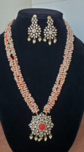 Load image into Gallery viewer, Girija P Coral - Pearl Long Maala Set