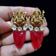 Load image into Gallery viewer, Ganesha Polki Earrings