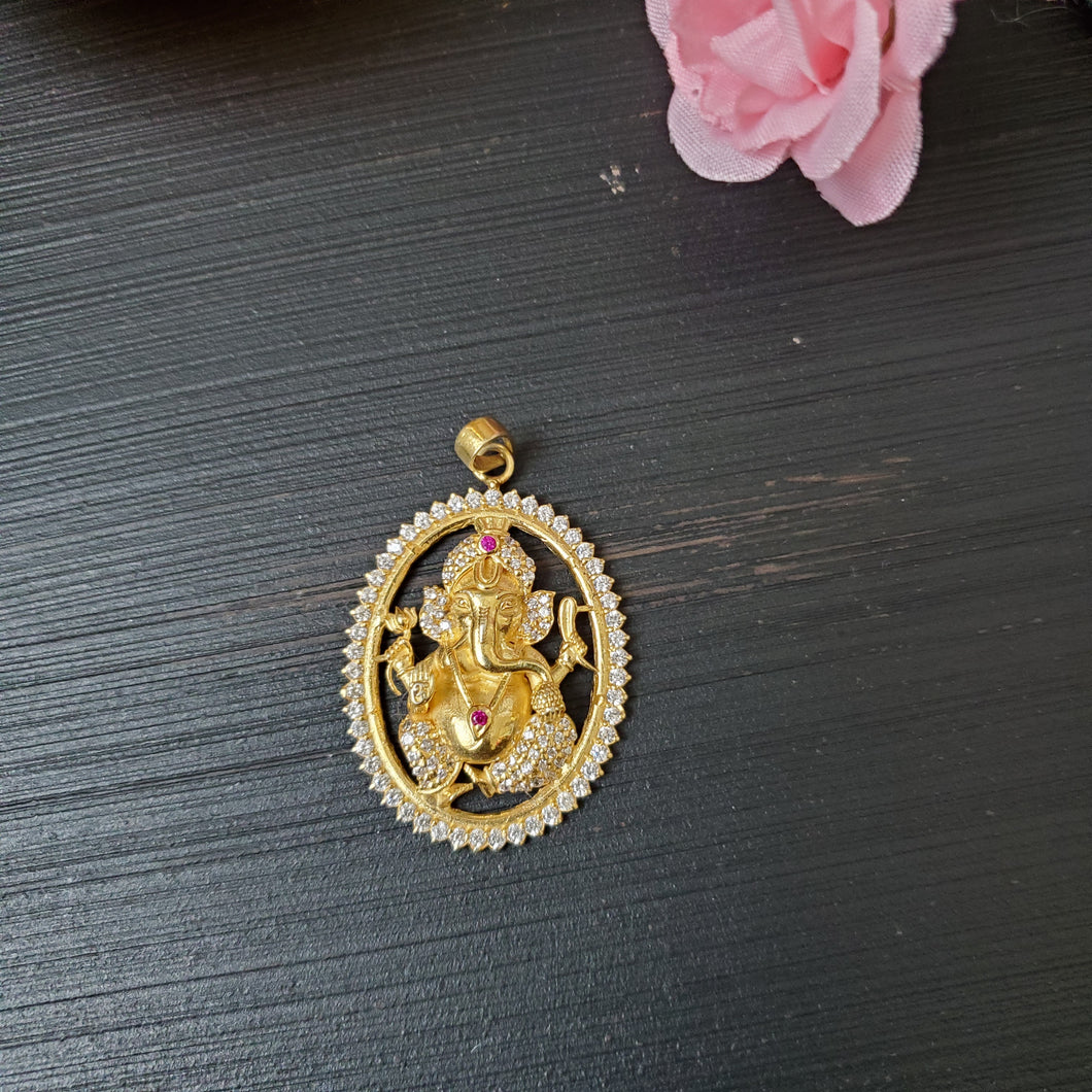 PREORDER 92.5 Silver Pendant With Gold Plating