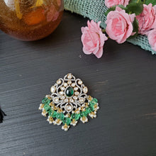 Load image into Gallery viewer, 92.5 Silver Moissonite Pendant With Gold Plating
