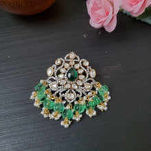 Load image into Gallery viewer, 92.5 Silver Moissonite Pendant With Gold Plating