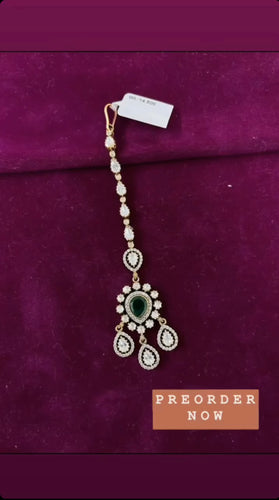 PREORDER 925 Silver Maang Tika
