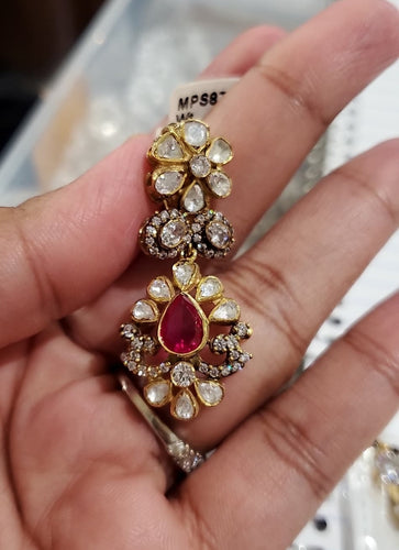 92.5 Silver Pendant With Gold Plating