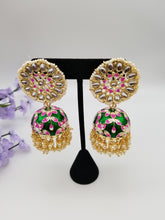 Load image into Gallery viewer, Indo Western Jhumkis With Gold Plating JT1