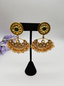 Reserved For Sowjanya Antique Classic Earring With Gold Plating