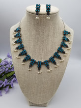 Load image into Gallery viewer, Indo Western Classic Necklace With Oxidised Plating