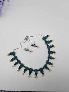 Indo Western Classic Necklace With Oxidised Plating