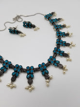 Load image into Gallery viewer, Indo Western Classic Necklace With Oxidised Plating