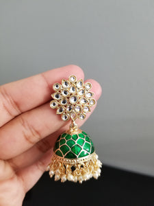 Indo Western Jhumkis With Gold Plating T16