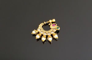 Reserved For Raadhi Antique Classic Nose Ring With Gold Plating AG15