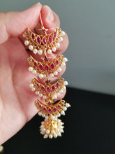 Load image into Gallery viewer, Mounishree, Sowji, Sowmya, Meghna Sushma and Rohini Antique Earcuffs With Gold Plating