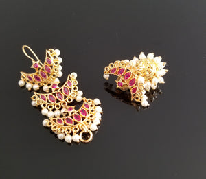 Mounishree, Sowji, Sowmya, Meghna Sushma and Rohini Antique Earcuffs With Gold Plating