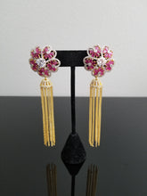 Load image into Gallery viewer, CZ Trendy Earring With 2 Tone Plating