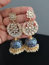Load image into Gallery viewer, Indo Western Jhumkis With Gold Plating cd1