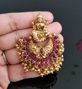 Reserved For Bhavana Suresh South indian temple style chandbalis with gold plating