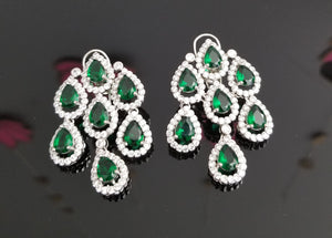 Medium american diamond Earrings s173