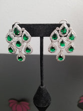 Load image into Gallery viewer, Medium american diamond Earrings s173
