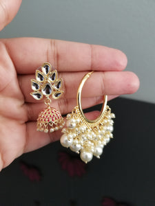 Indo Western Trendy Earring With Gold Plating H40