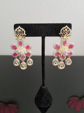 Load image into Gallery viewer, Reserved For Seeta CZ Classic Earring With 2 Tone Plating 1726