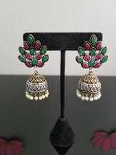 Load image into Gallery viewer, Pg_Priya Indo Western Jhumkis With 2 Tone Plating M11