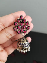 Load image into Gallery viewer, Indo Western Jhumkis With 2 Tone Plating M11