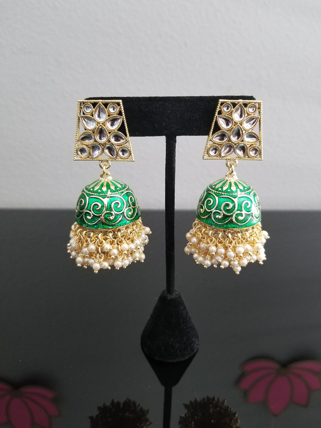Indo Western Jhumkis With Gold Plating cd18