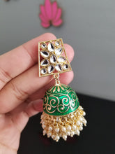 Load image into Gallery viewer, Indo Western Jhumkis With Gold Plating cd18