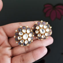 Load image into Gallery viewer, Reserved For Nagini Premium Quality Kundan Studs