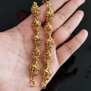Traditional South Indian Antique Finish Ear Chains 16121