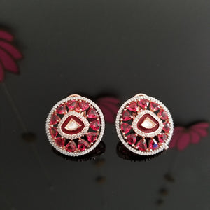 AD studs With Rose Gold Finish 22103