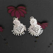 Load image into Gallery viewer, Reserved For Harika Cz Jhumkis With Rhodium Plating 1136 ST2