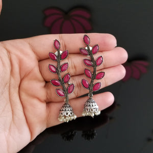 Indo Western Trendy Earring With Oxidised Plating 1103