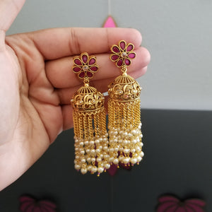 Antique Jhumkis With Gold Plating 1140