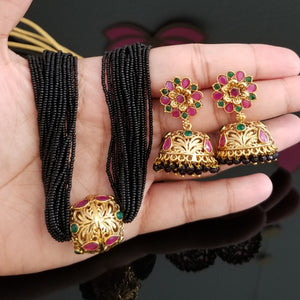 Reserved For Yamini  Antique Classic Mangalsutra With Gold Plating 1124