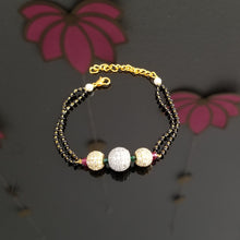 Load image into Gallery viewer, Cz Delicate Bracelet With Gold Plating 1123