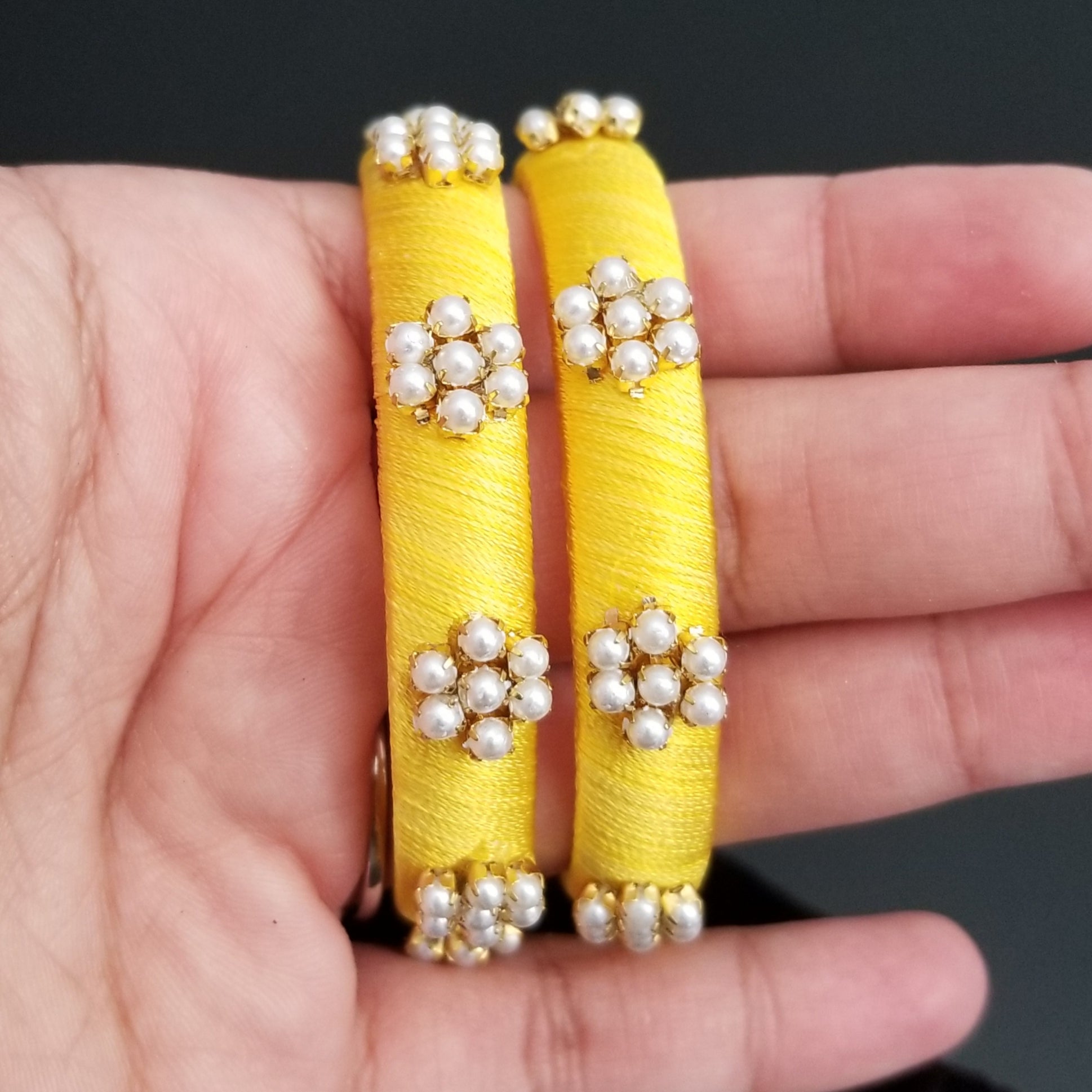 Multi Color Silk Thread Bangles – Taraali LLC