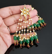 Load image into Gallery viewer, Reserved For Sneha Meenakshi Long Kundan Tassel Earrings s174