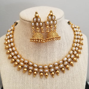 Reserved For Nagini Mandapati Traditional South Indian Necklace Set BT2