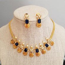 Load image into Gallery viewer, Reserved For Praveena Traditional Laxmi Kasu Necklace With AD Stones BT1