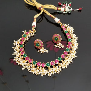 Traditional South Indian Style Necklace Set BT9