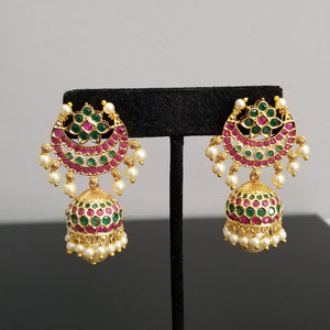 Anu Ch Cz South Indian Earring With Gold Plating Hall